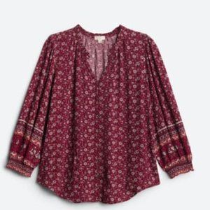 MASON & BELLE Tierra Smocked Sleeve Top